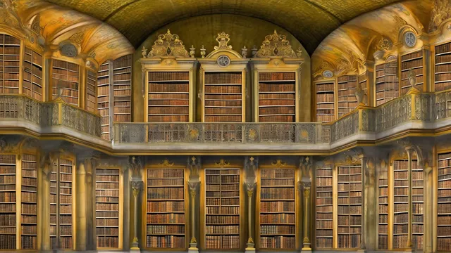 Litterär prisceremoni i högtidlig biblioteksmiljö